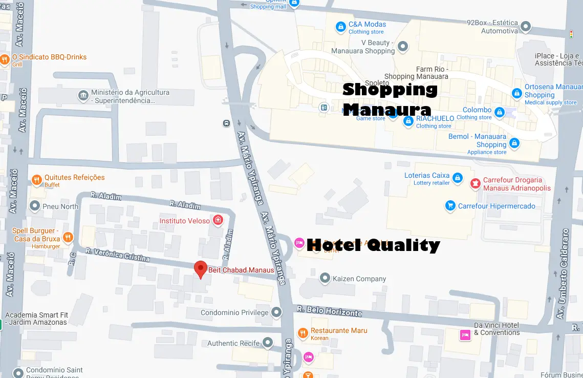 Visualizar Beit Chabad Manaus em um mapa maior
