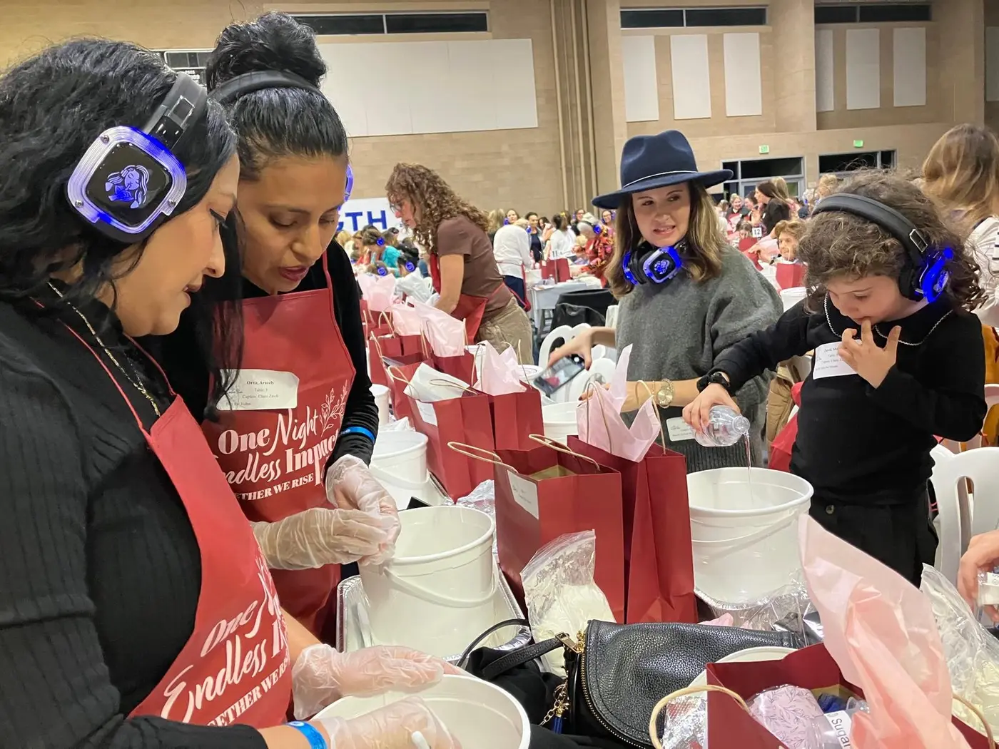 Representatives of Chabad Huntington Beach participate in the OC Mega Challah Bake.