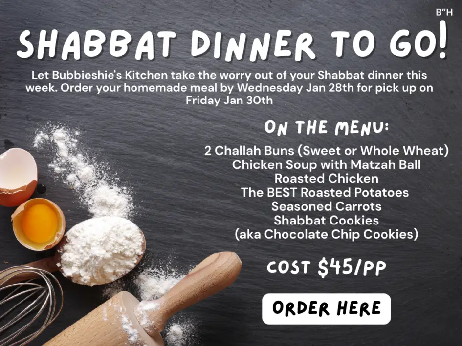 Order your homemade meal by Wednesday Jan 28th for pick up on Friday Jan 30th - SOLD OUT