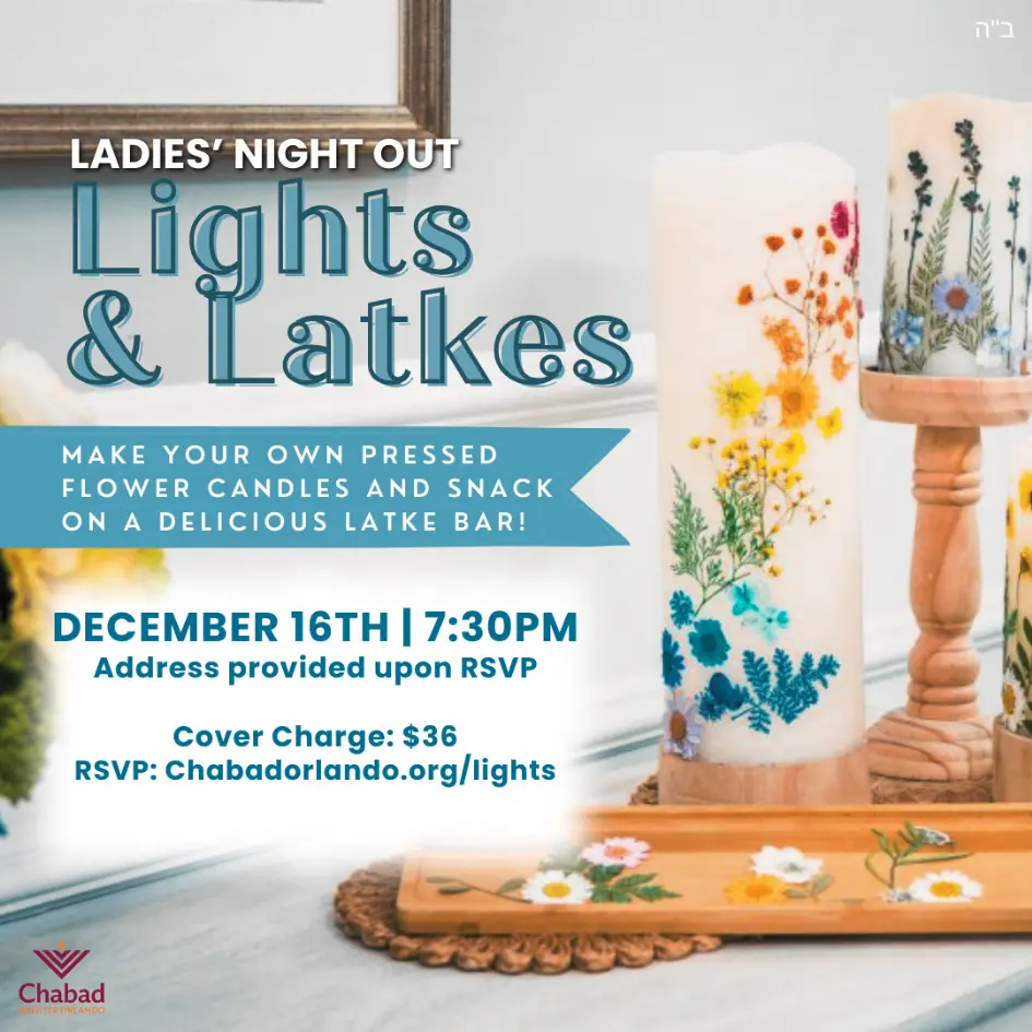 Upcoming Programs & Events: RSVP at ChabadOrlando.org/JLI RSVP at ChabadOrlando.org/HighHolidays Past Events: