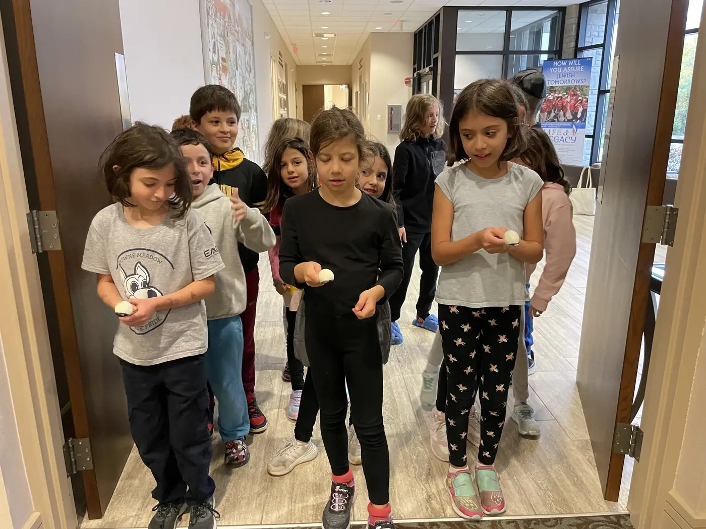 Relay Race at Hebrew School