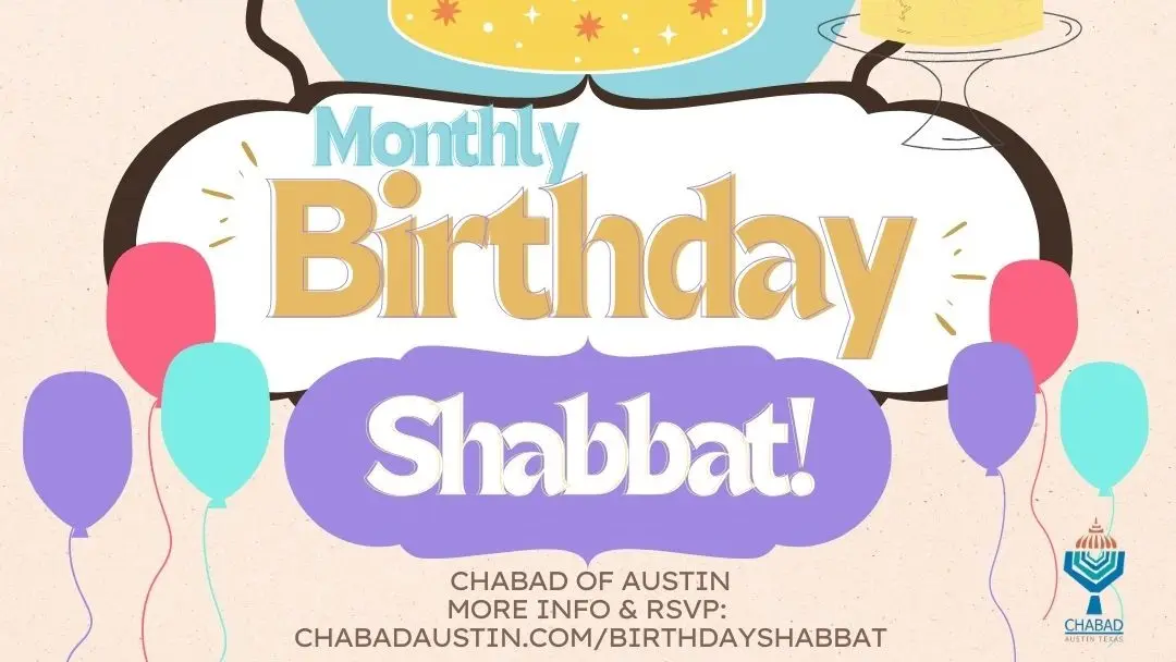 Birthday Shabbat!