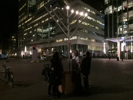 Chanoeka op de Zuidas in Amsterdam