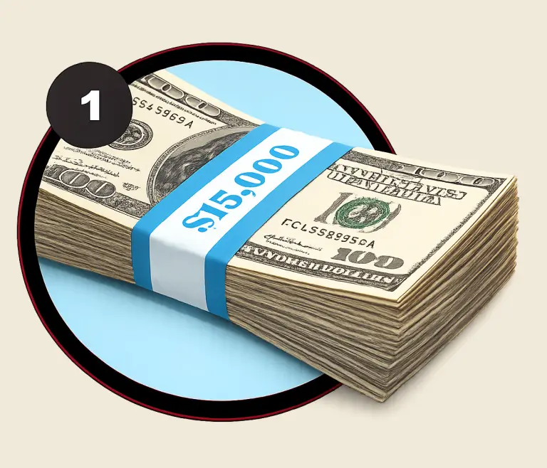 Grand Prize $15,000 Cash!