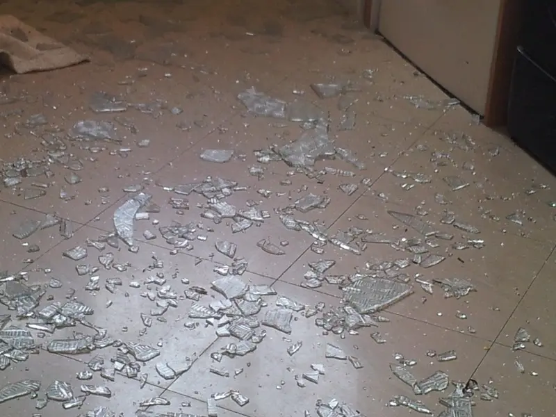 Damage and destruction at the Chabad homes