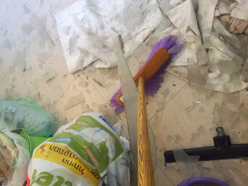 Damage and destruction at the Chabad homes