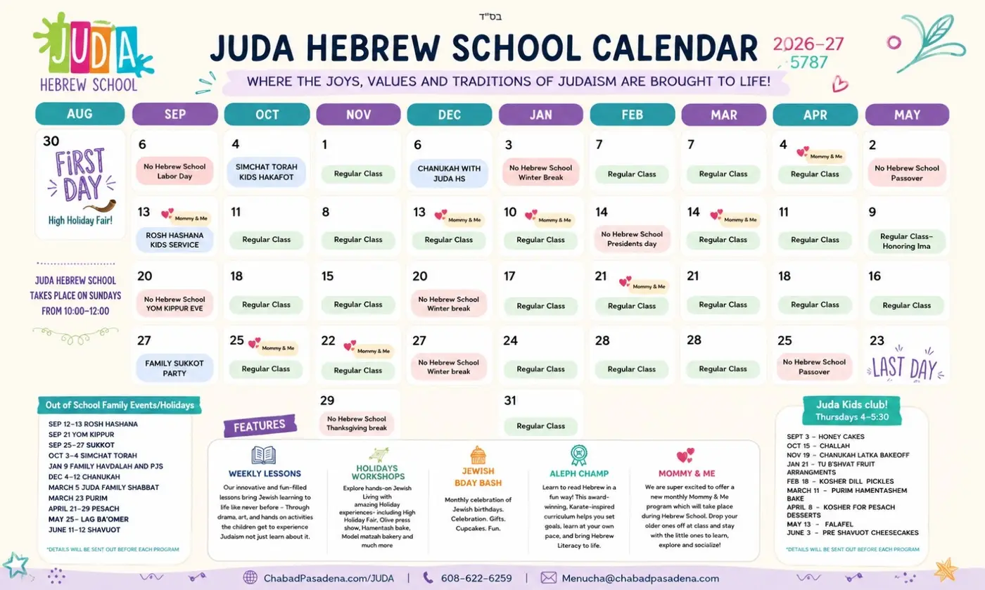 Curriculum Aleph Champ JUDA Parent Handbook