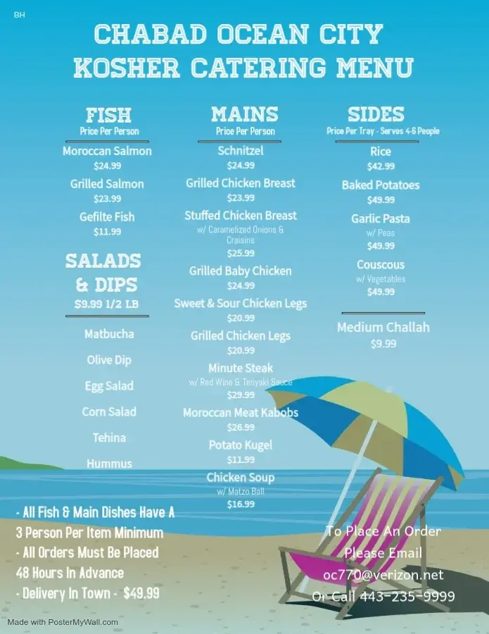 We offer catering to locals and tourists. Below is our menu.