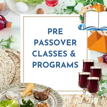 PASSOVER SERVICES SCHEDULE