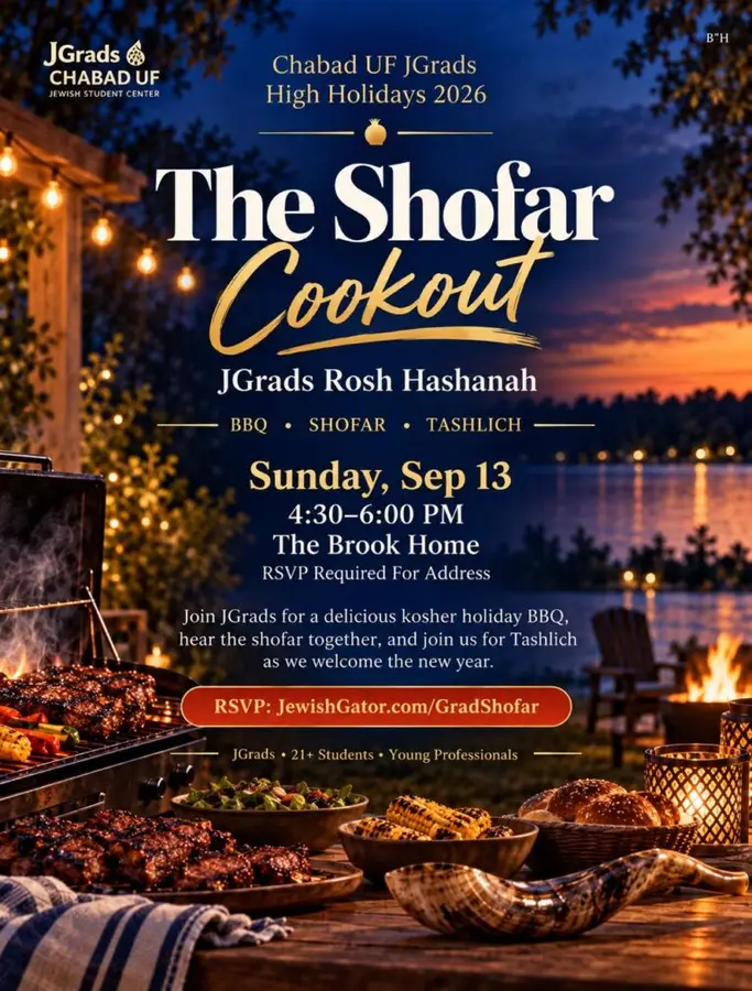 September 13, 2026 The Shofar Cookout · JGrads · September 13 View Activity