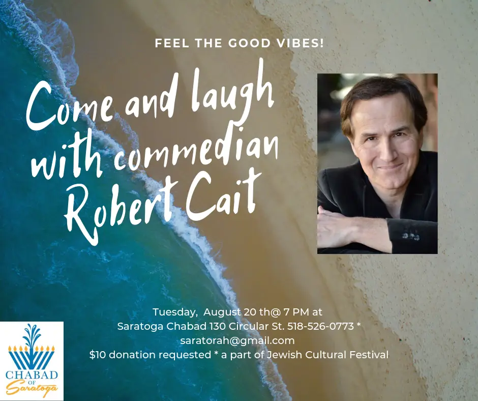 July 9 7 PM @Saratoga Chabad David Babinet
