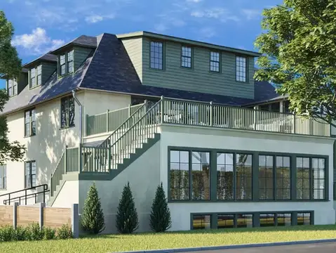 The rear of the new Chabad House