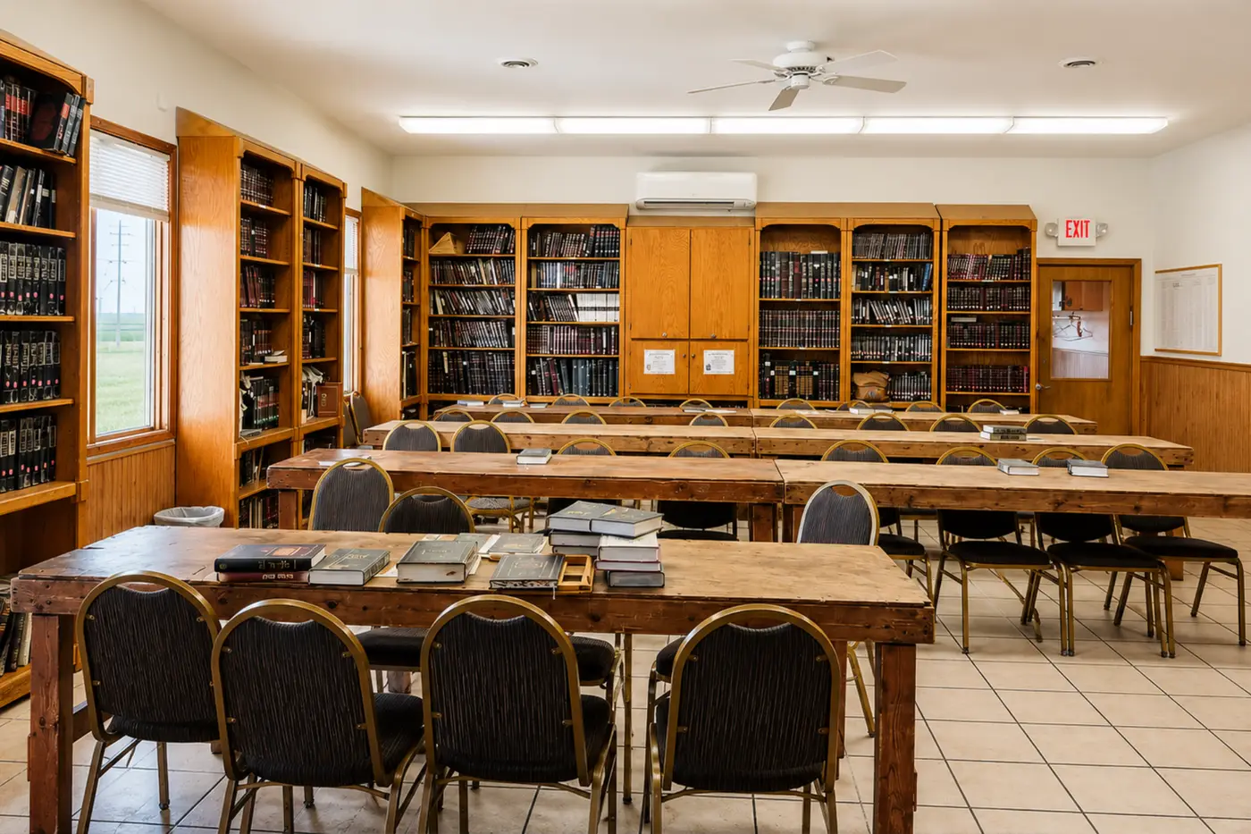 Established by the Rubashkin family 1995. Achdus Israel Shul, 440 S Lawler St, Postville, IA 52162