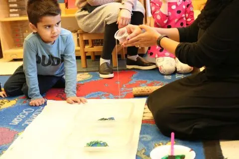 GEOGRAPHY Children learn about the world around them with the use of globes, puzzle maps and geographical formations.