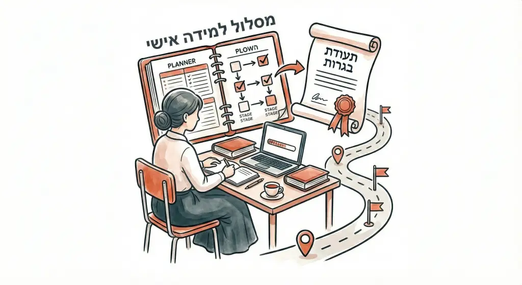 התקדמות אישית התאמת תוכנית לימודים אישית למיצוי הפוטנציאל של כל תלמידה.