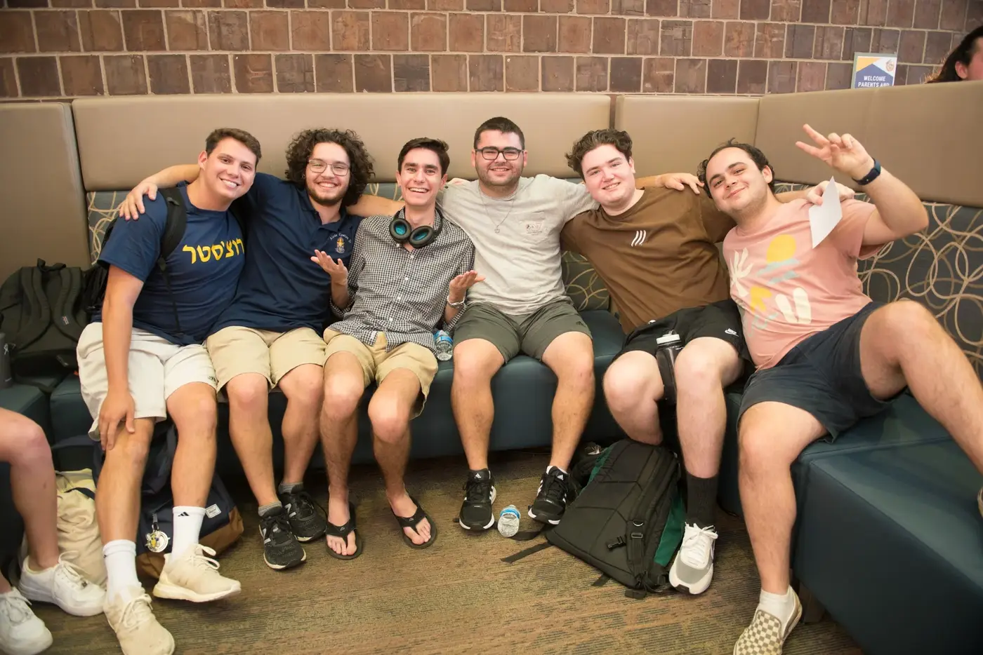 Students at a Chabad event