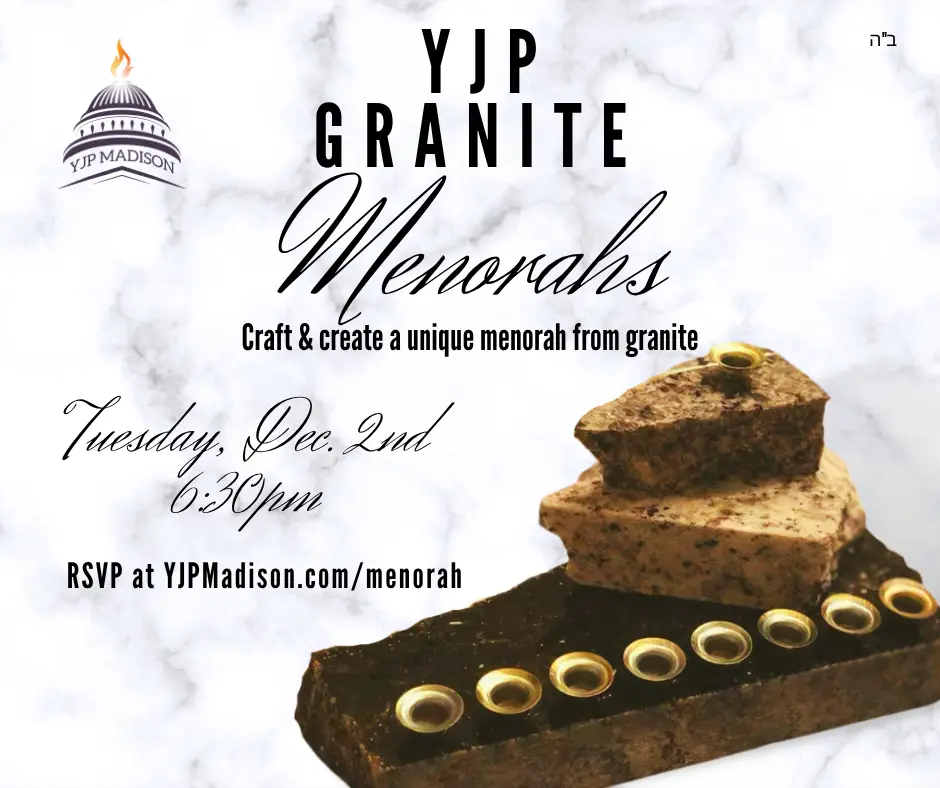 YJP Granite Menorahs