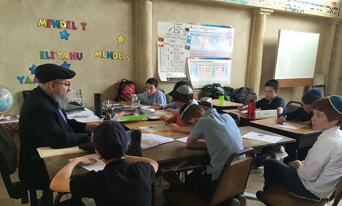 Middle school classroom