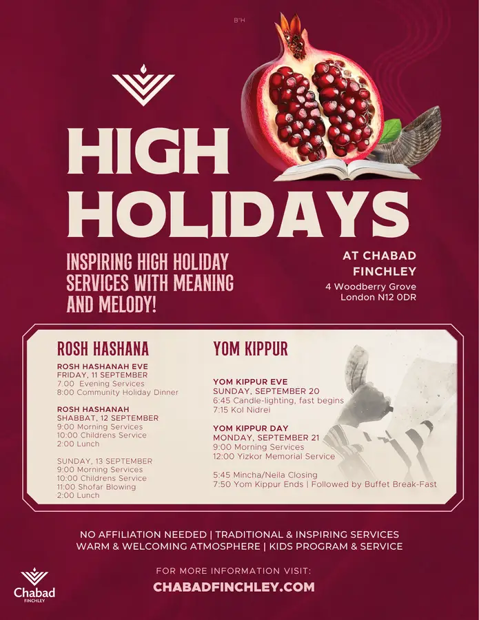 Rosh Hashana Services and Lunch