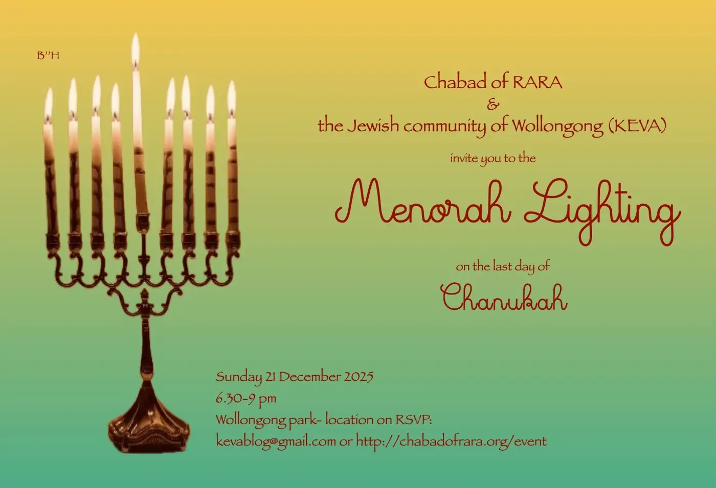 Chanukah on the Central Coast
