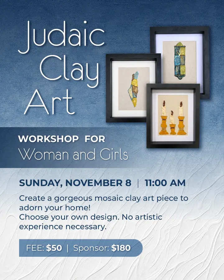 Create a gorgeous mosaic clay art piece to adorn your home! Choose your own design. No artistic experience necessary!