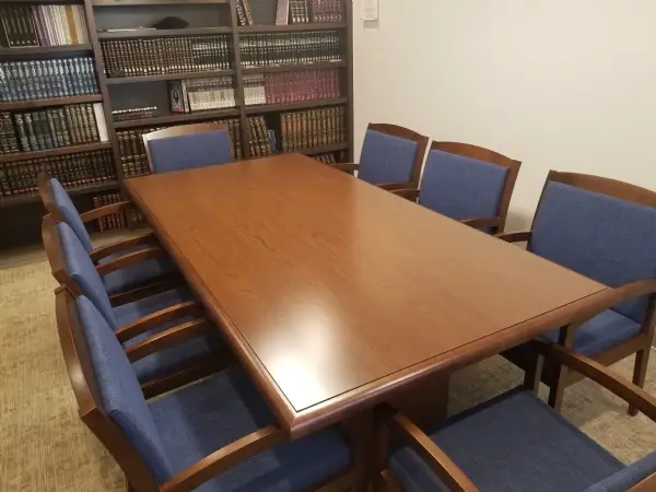 1) Midrash/Library. 2) נר למאור - Ner l'Ma'or - Shul Lighting. 3) Social Hall. 4) Lounge. 5) Coffee/Refreshment station. 6) Kitchen.