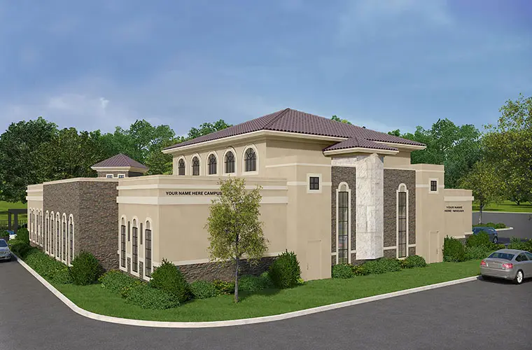 New Wing Highlights Women Mikvah Spa Sanctuary With Vaulted Ceiling Commercial Catering Kitchen Front Pedestrian Plaza Expanded Social Hall