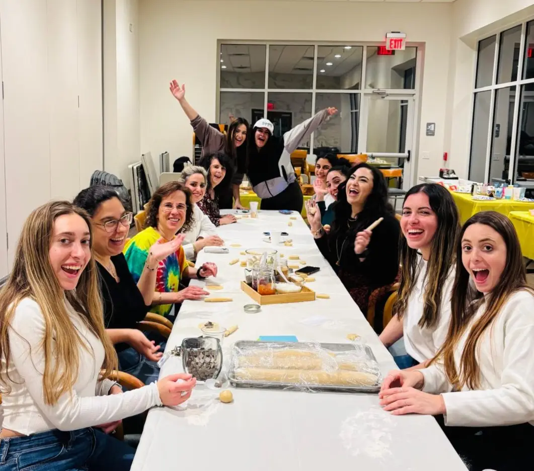 Students at a Chabad event