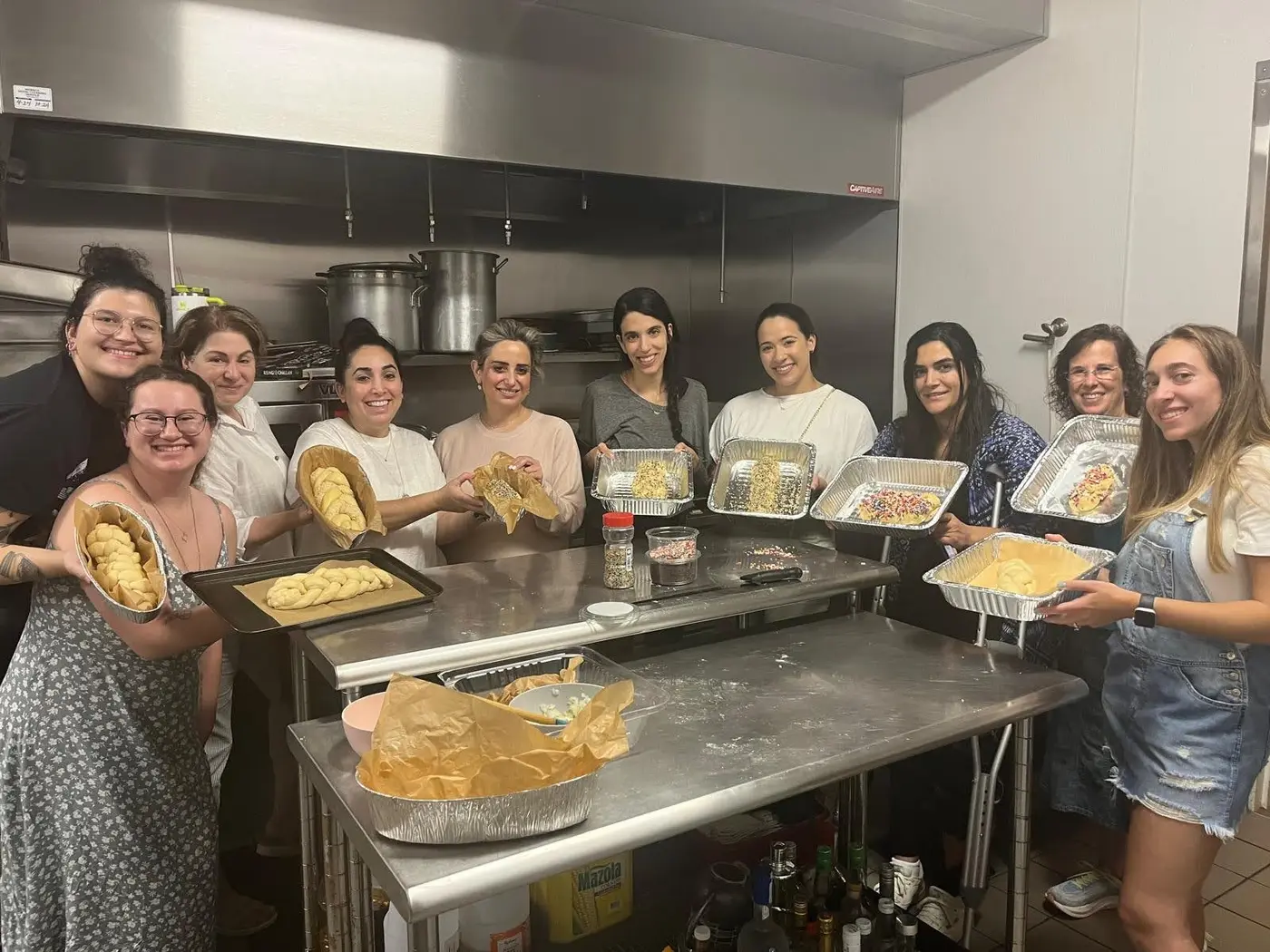 Students at a Chabad event