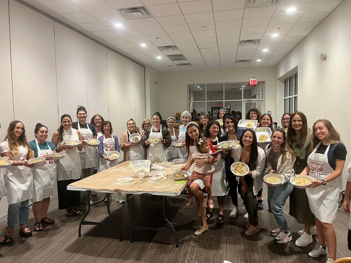 Students at a Chabad event