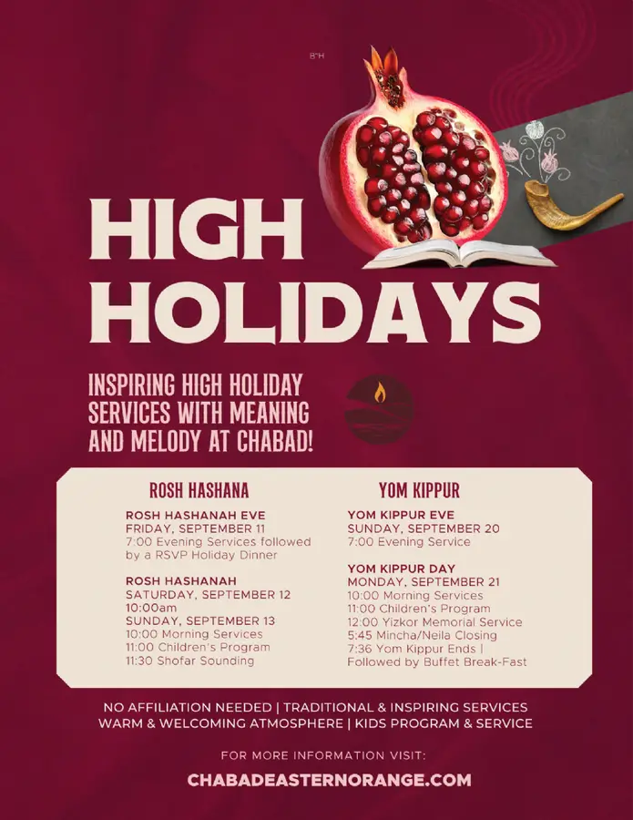 Rosh Hashana Dinner Reservations