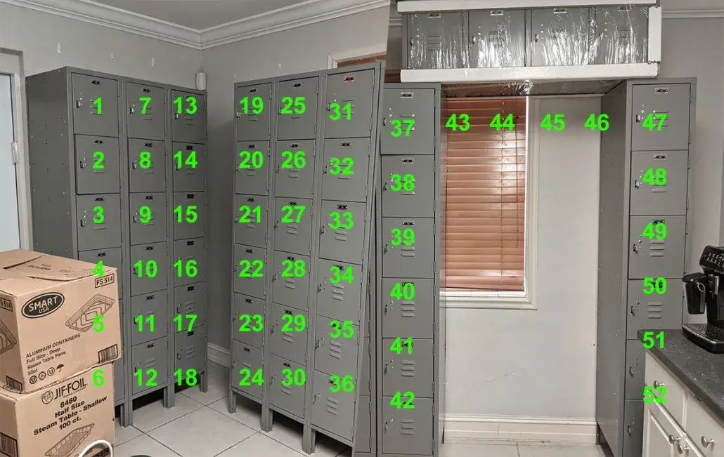 Lockers are available to members only.