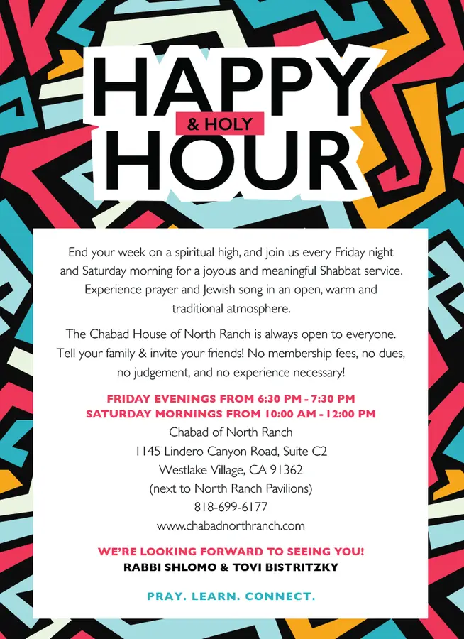 End your week on a spiritual high and join us for Shabbat Services.