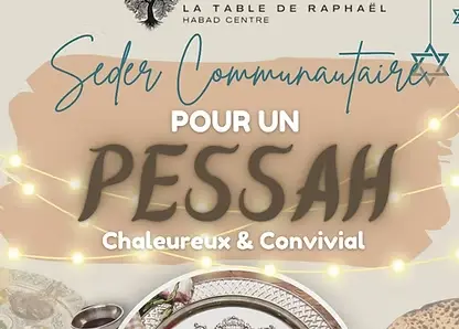 B E T H HABAD Marseille Centre Pessah J'offre un seder a une personne seul Seder Pessah J'offre un seder a une personne seul