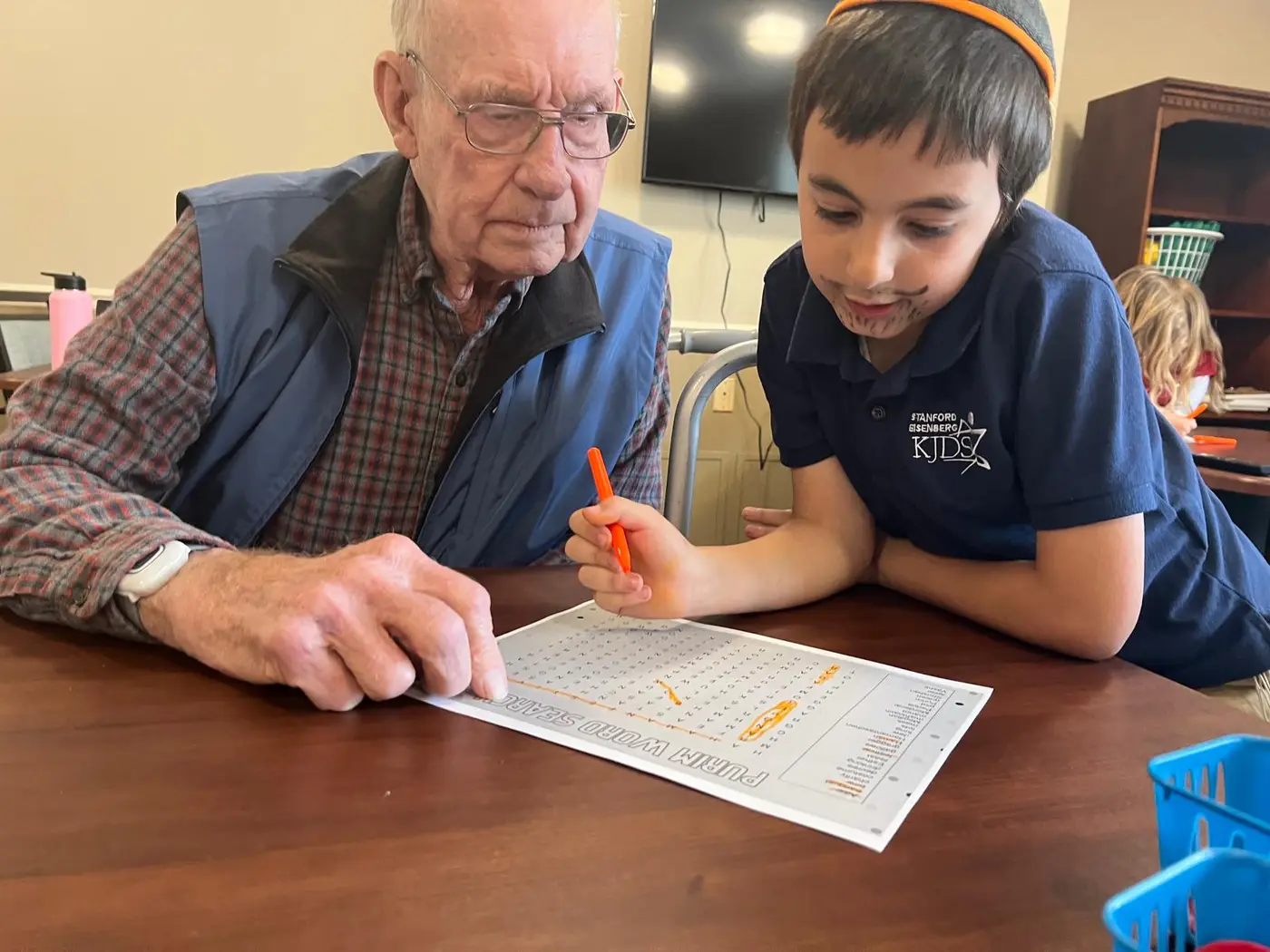 Visiting our neighbors at the retirement home