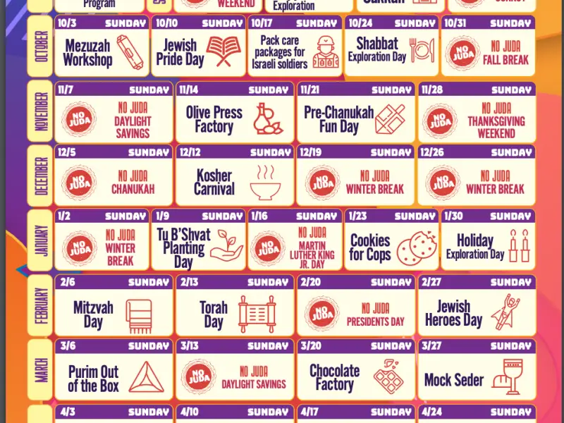 JUDA CALENDAR