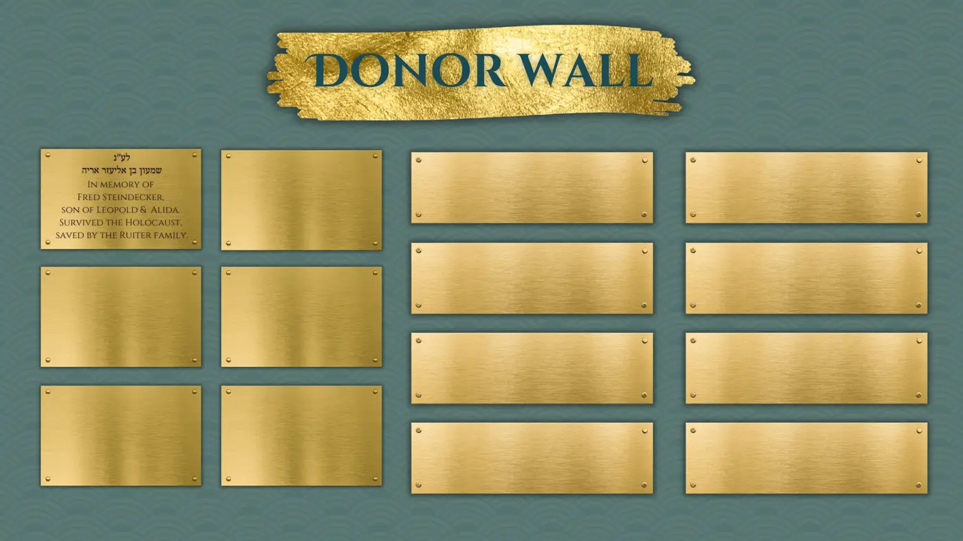 ​ Dedicate a plaque in honor or in memory of a loved one on our virtual wall.