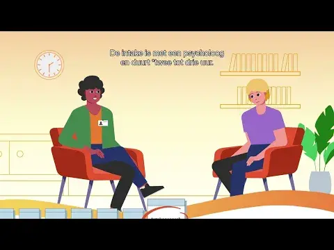 Hoe jouw route eruitziet vanaf de start van de behandeling? Dat wordt in de onderstaande animatie uitgelegd.