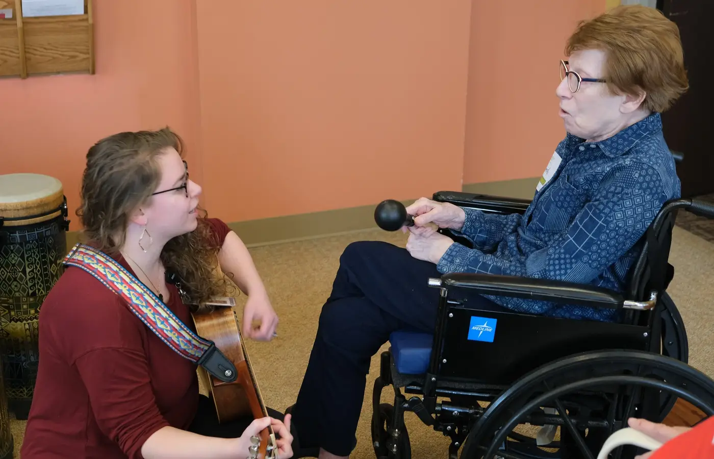 Music therapy is a powerful clinical tool that supports mood, cognition, mobility, and meaningful connections