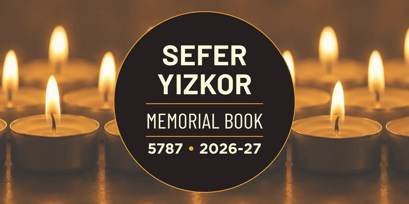 Sefer Yizkor 5787: A Cherished High Holy Days Tradition Returns