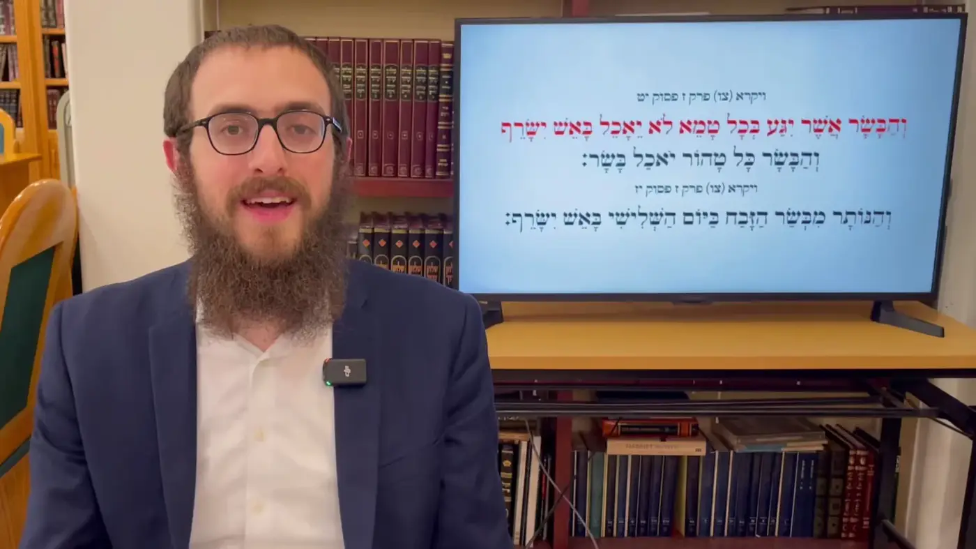 Rambam: Pesulei Hamukdashim, Chapter 19 By Yossi Lipskier Watch