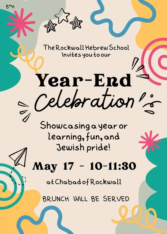 Hebrew School End of Year Celebration