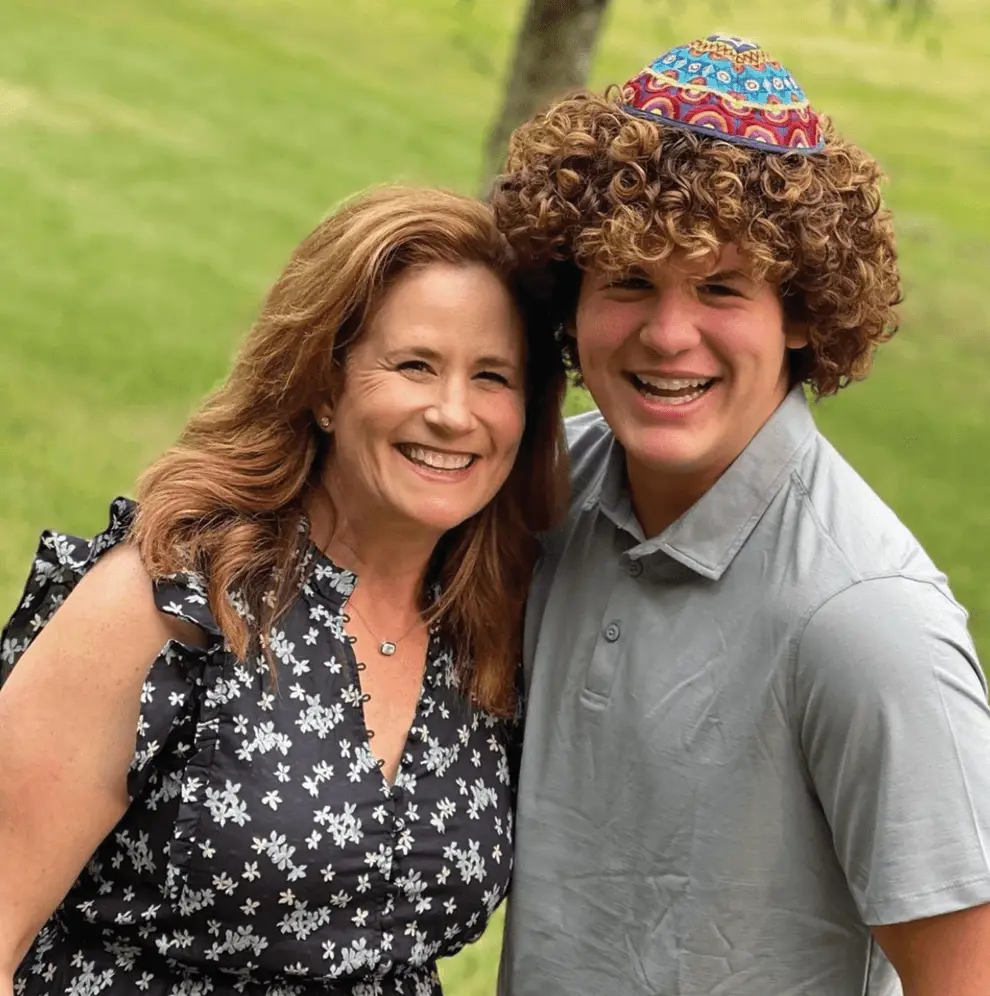 Adam and his mom, Ronni Menelsohn. ‍