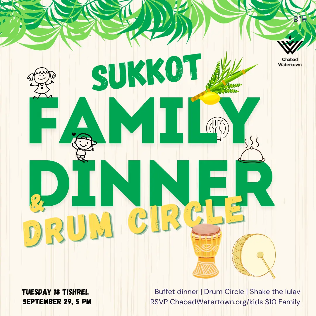 Sukkot family dinner and drum circle