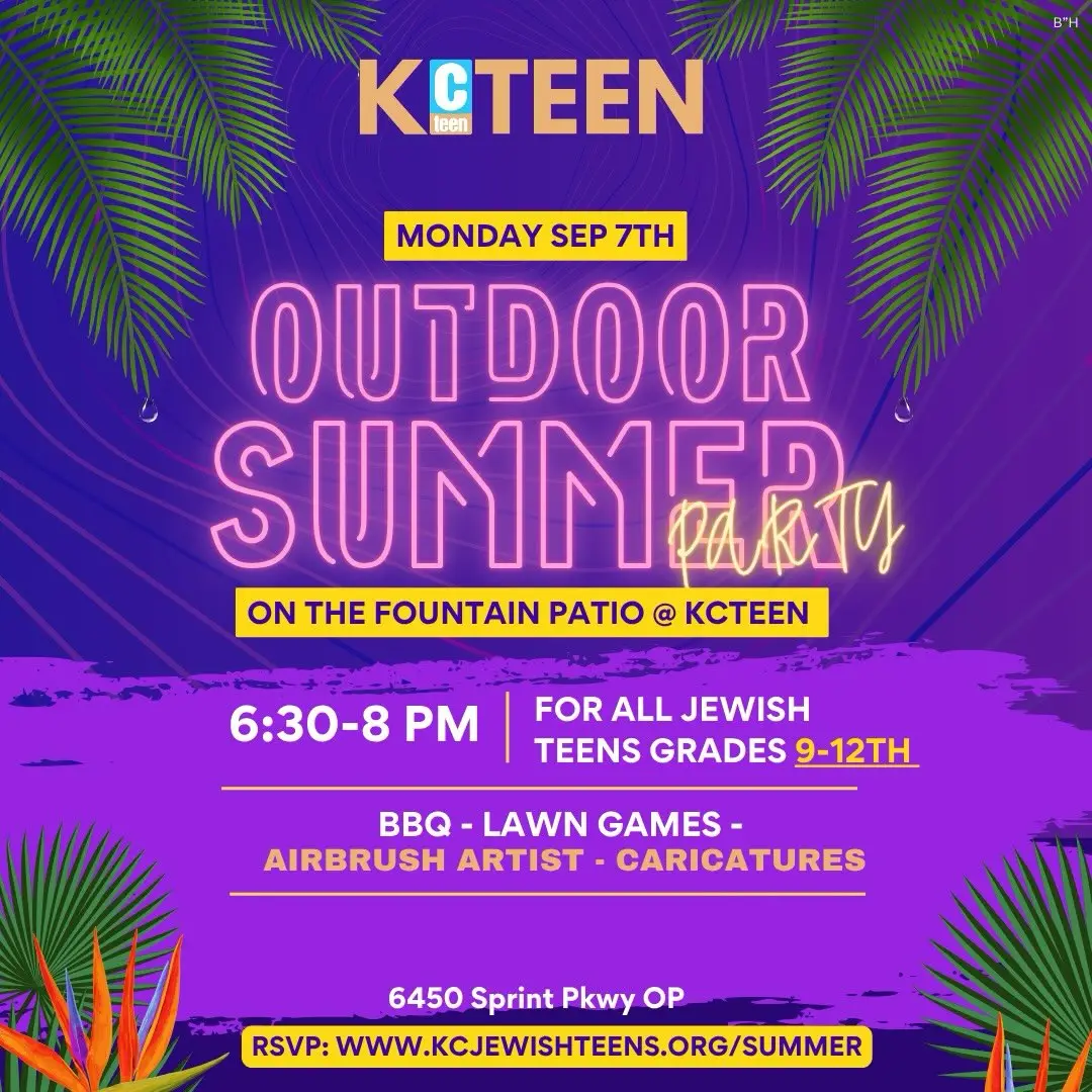 First event of the best year ever, catch a last lick of summer. Don’t miss out. RSVP link in bio. #kcteen #jewishkc