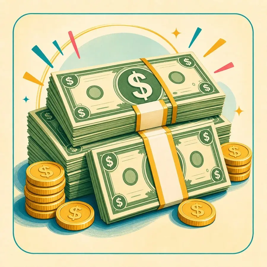 $10,000 cash prize illustration