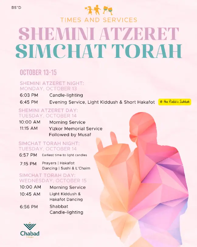 Holiday schedule flyer