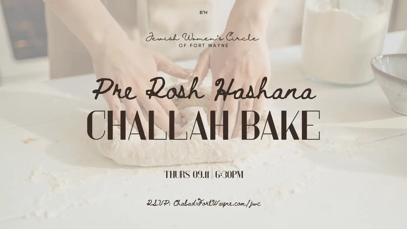 UPCOMING: PRE ROSH HASHANA CHALLAH BAKE