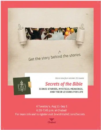 Secrets of the Bible Course! Aug 11 - Sep 1 Register here!