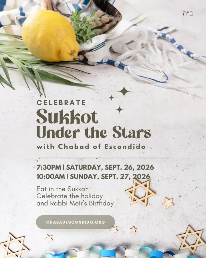 THERE’S ALWAYS SOMETHING HAPPENING AT CHABAD ESCONDIDO